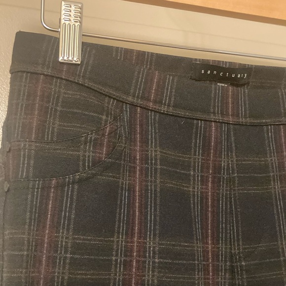 Sanctuary plaid leggings, size small - Picture 3 of 4
